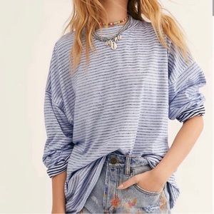oversized striped tee we the free